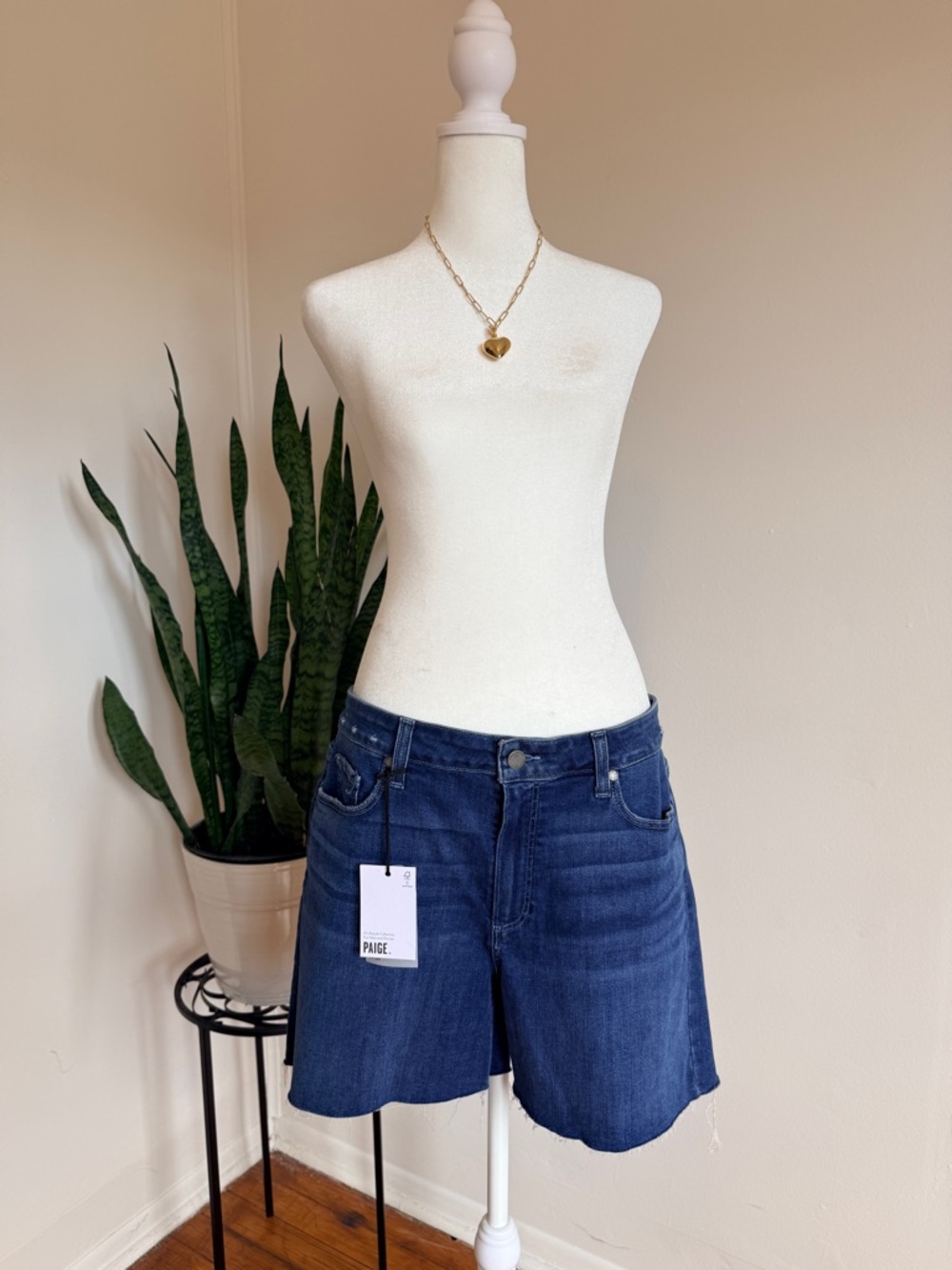 PAIGE | Indigo Blue 5” Denim Shorts